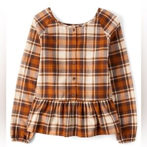Womens Plaid Flannel Peplum Top
- Hay stack L ‼️FINAL SALE